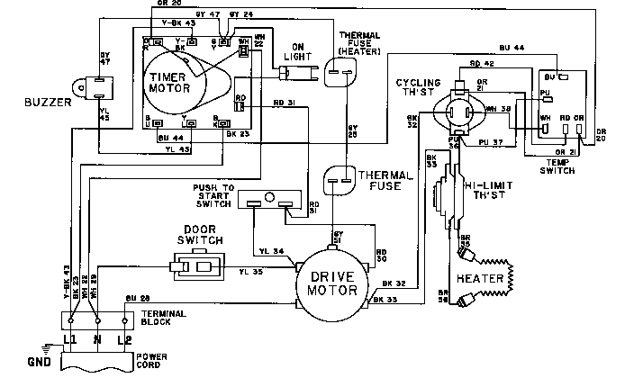 WIRING INFORMATION-LDE7304AD* (LDE7304ADE) (LDE7304ADL) (LDE7304ADM)