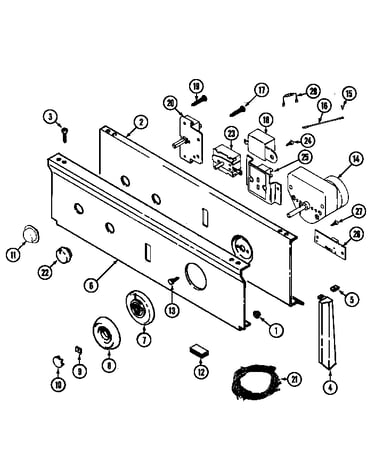 Control panel (lde5914ace) (lde5914acl) (ldg5914aae) (ldg5914aal)