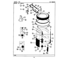Maytag LAT7480ABL tub diagram