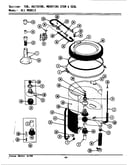 Tub, agitator, mounting stem & seal