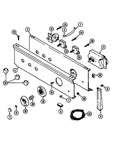 Control panel (law9704aam & lat9704dam) (lat9704dam) (law9704aam)