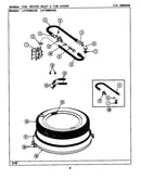 Tub-water inlet & tub cover (lat9400aae) (lat9400abe)