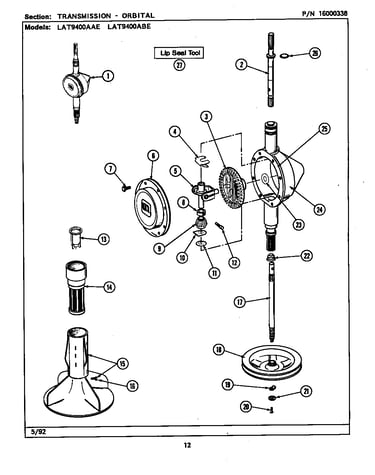 Transmission-orbital(lat9400aae & abe) (lat9400aae) (lat9400abe)