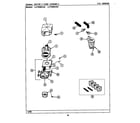Maytag LAT9400AAE motor & pump assembly (lat9400aae & abe) (lat9400aae) (lat9400abe) diagram