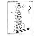 Maytag LAT9400AAL clutch, brake & belts (lat9400aae & abe) (lat9400aae) (lat9400abe) diagram