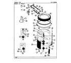 Maytag LAT9593AAL tub diagram