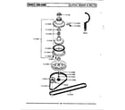 Maytag LA308 clutch, brake & belts diagram