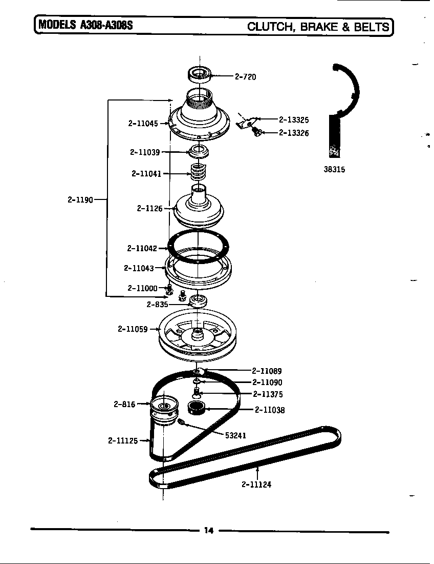 Clutch, brake & belts