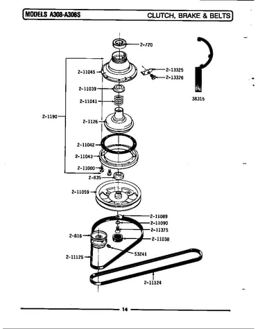 Clutch, brake & belts