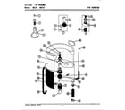 Maytag LA8120 tub assembly diagram