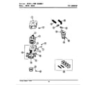 Maytag A8120 motor & pump assembly diagram