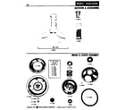 Maytag GA608 agitator & accessories diagram
