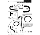 Maytag GA608 water injection system, hoses & clamps diagram