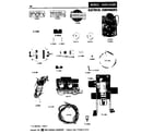 Maytag A608S electrical components diagram