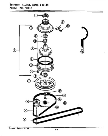 Clutch, brake & belts