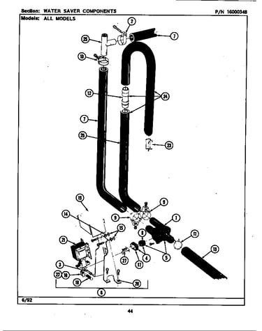 Water saver components