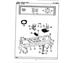 Maytag LAT4910AAW control panel diagram