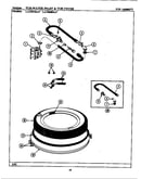 Tub-water inlet & tub cover (lat8608aal) (lat8608aaw)