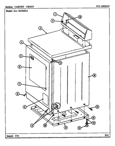 Cabinet-front (lde8410ace) (lde8410ade) (ldg8410aae) (ldg8410abe)
