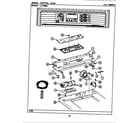 Maytag LAT9900AAW control panel diagram