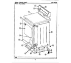 Maytag LDE9701ADW cabinet-front diagram