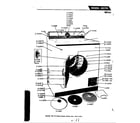 Maytag DG701 front view diagram