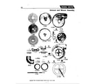 Maytag DG701 exhaust & blower assembly diagram