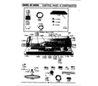 Maytag DE906 control panel & components diagram