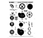 Maytag DE906 exhaust & blower assembly diagram