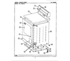 Maytag LDE7480ADW cabinet-front diagram