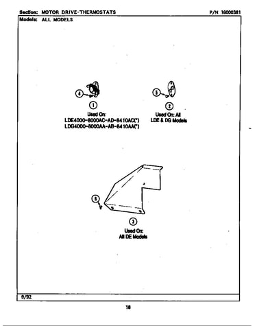 Motor drive-thermostats