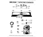 Maytag DE90 control panel & components diagram