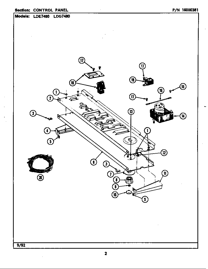 Control panel