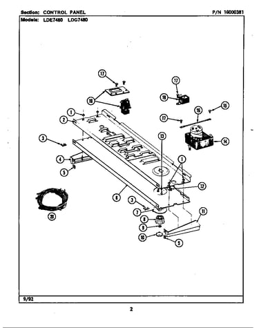 Control panel