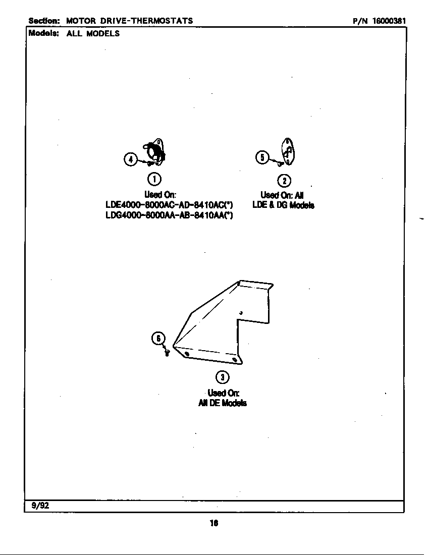 MOTOR DRIVE-THERMOSTATS