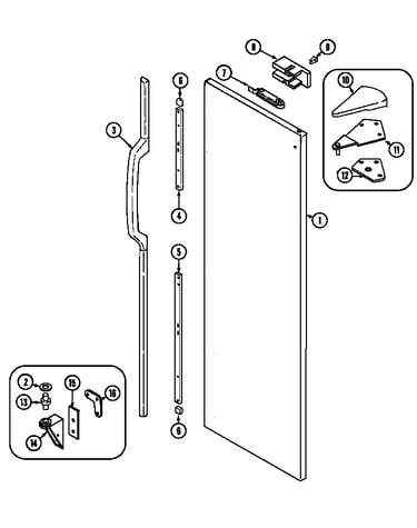 Fresh food outer door