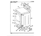 Maytag LDE4000ACL cabinet-front diagram