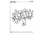 Maytag LDE4000ACL tumbler diagram