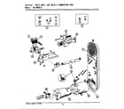 Maytag GDG4000 inlet duct, gas valve & combustion cone diagram