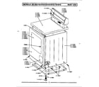 Maytag LDE410 front view diagram