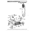Maytag LDE410 inlet duct & heater assembly diagram