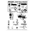Maytag DE606 control panel & components (ser 00 & 01) diagram