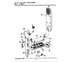 Maytag DE4910 inlet duct & heater assembly diagram