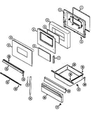 Door/drawer (ser. pre. 15 7458xua) (7458xua)