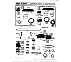 Maytag DE806 control panel & components diagram