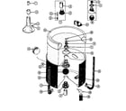 Maytag LSE7800AGL tub-inner & outer diagram