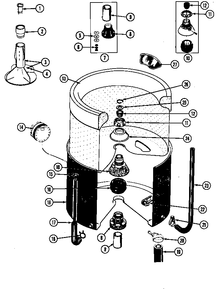 Tub-inner & outer