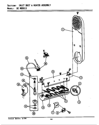 Inlet duct & heater assembly