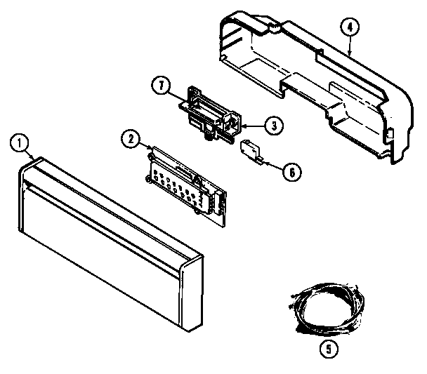Control panel (dwu9921aae) (dwu9921aax) (dwu9921abe) (dwu9921abx)
