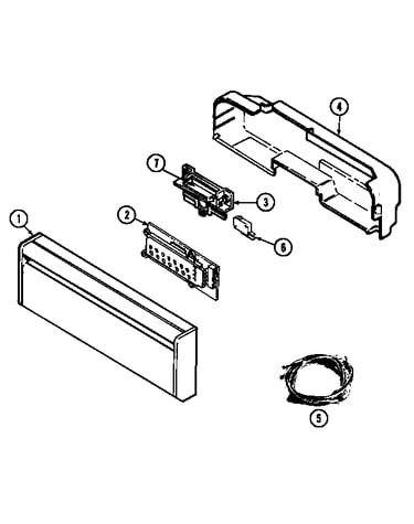 Control panel (dwu9921aae) (dwu9921aax) (dwu9921abe) (dwu9921abx)
